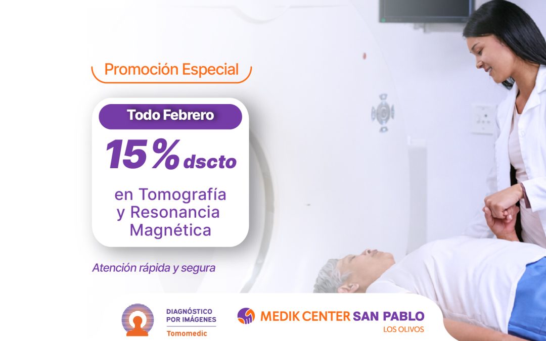 15% de dscto. en Tomografía y Resonancia Magnética